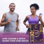 Milk Thistle Extract Drops for Liver Cleanse Detox & Repair, Liver Supplement with Dandelion Root, Artichoke and Turmeric, All-Natural Herbal Liver Support Supplement, Vegan, Non-GMO, 2 FL OZ