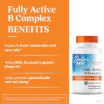 Doctors Best Fully Active B Complex, Energy & Cellular Support, Non-GMO, Gluten Free, Soy Free, Vegan 30 Veggie Caps