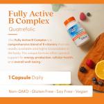 Doctors Best Fully Active B Complex, Energy & Cellular Support, Non-GMO, Gluten Free, Soy Free, Vegan 30 Veggie Caps