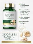 Carlyle Odorless Garlic Softgels 8000 mg | 300 Count | High Potency Formula | Non-GMO and Soy Free