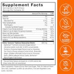 FORCE FACTOR Better Turmeric Supplement 400mg with Black Pepper & Ginger, Extra Strength Joint Support, Superior Absorption, Like Turmeric Gummies, Fruit Splash, 60 Turmeric Chews