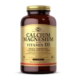 Solgar Calcium Magnesium with Vitamin D3, 300 Tablets - Promotes Healthy Bones, Supports Nerve & Muscle Function - Highly Absorbable Form - Non-GMO and Gluten Free - 60 Servings