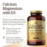 Solgar Calcium Magnesium with Vitamin D3, 300 Tablets - Promotes Healthy Bones, Supports Nerve & Muscle Function - Highly Absorbable Form - Non-GMO and Gluten Free - 60 Servings