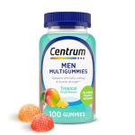 Centrum Men's Multivitamin Gummies, Immune, Energy, Healthy Appearance Support, 100 Count, 50 Day Supply