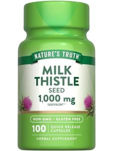 Nature's Truth Milk Thistle Extract Capsules | 1000mg | 100 Count | Non-GMO & Gluten Free Supplement
