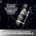 Muscletech Platinum Multivitamins for Men & Women - Multi-Vitamin Supplement for Immune Support - 18 Vitamins & Minerals, Vitamin A C D E B6 B12 - Daily Workout Supplements for Men - 180 Capsules