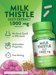 Nature's Truth Milk Thistle Extract Capsules | 1000mg | 100 Count | Non-GMO & Gluten Free Supplement