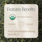 Rishi Tea Sencha Japanese Green Tea - Organic Sachet Bags, Caffeinated, Enjoy Hot or Iced - 15 Count (Pack of 1)