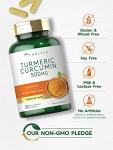Carlyle Turmeric Curcumin Supplement 500 mg | 180 Capsules | with Black Pepper Extract | Non-GMO & Gluten Free