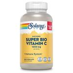 Solaray Super Bio Buffered Vitamin C 1000mg, Two-Stage, Timed Release Vitamin C with Bioflavonoids, Immune Support Supplement - High Absorption, Vegan, 60 Day Guarantee, 180 Servings, 360 VegCaps 140