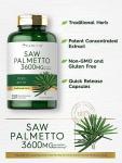 Carlyle Saw Palmetto for Men and Women | 3600 mg | 250 Capsules | Herb Extract Supplement | Serenoa Repens | Non-GMO and Gluten Free