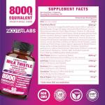 All-in-1 8000mg Highest Potency Milk Thistle NAC BeetRoot Artichoke Dandelion Root - Liver Health Support, Cleanse Detox & Repair, Antioxidant, Plus TUDCA Choline and Ginger - 90 Vegan Capsules