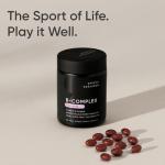 Sports Research Vitamin B-Complex - Full Spectrum of B Vitamins - Plant-Based Vegan-Friendly Formula - 120 Veggie Softgels