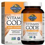 Garden of Life Vitamin Code Raw Vitamin C - 120 Capsules, 500mg Whole Food Vitamin C Capsules + Fruit & Veggie Blend & Probiotics, Supplements for Adults, Vegan, Gluten Free