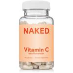 NAKED Vitamin C - 500mg Ascorbic Acid Capsules with Citrus Bioflavonoids - Daily Antioxidant and Immune Support* Made in USA - Vegan, Non-GMO - 90 Capsules