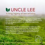 Uncle Lee's Organic Matcha Green Tea Bags, 40 Count – Antioxidant-Rich, Low Caffeine, Naturally Energizing Blend