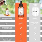Liposomal Vitamin C 2000mg Liquid for Adults, High Absorption VIT C, Maximize Vitamin C, for Immune System & Antioxidant, 60ML (2 Bottles)
