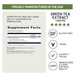 NatureWise Green Tea Extract Capsules 1000 mg - 50% EGCG & 98% Polyphenols - Extra Strength Green Tea Pills - Antioxidants for Heart Health & Energy - Vegan, Non-GMO - 90 Count[45-Day Supply]