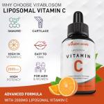 Liposomal Vitamin C 2000mg Liquid for Adults, High Absorption VIT C, Maximize Vitamin C, for Immune System & Antioxidant, 60ML (2 Bottles)
