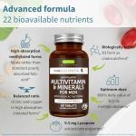 Igennus Methylated Men's Multivitamin with 22 Actives, All-Day Nutrient Delivery, Pure & Clean, Methylfolate & Methylcobalamin, High Strength MTHFR Supplement, Non-GMO & Halal, 60 Tablets