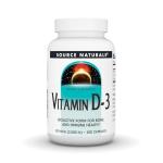 Source Naturals Vitamin D-3, Bioactive Form for Bone & Immune Health*, 2000 IU - 200 Capsules