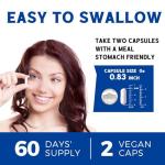 Vitalibre 10 in 1 Magnesium Complex, 420mg Elemental Magnesium | Ultra Strength, Max Absorption | Chelated Magnesium Supplement for Sleep, Nerves & Heart Health | Non-GMO, 120 Vegan Capsules