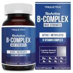 BioActive Vitamin B Complex - Blood Stream Ready, Methylated B Complex - Featuring Methylfolate, 3 BioActive Forms of B12, BenfoPure® B1 & Pantesin® B5 - 12 B Vitamins in Clinical Doses - 60 Servings