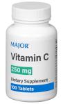 MAJOR Vitamin C 250 Mg - Dietary Supplement - 100 Tablets (1 Pack)