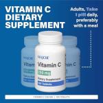 MAJOR Vitamin C 250 Mg - Dietary Supplement - 100 Tablets (1 Pack)