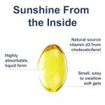 Carlson - Vitamin D3, 2000 IU (50 mcg), Bone & Immune Health, Vitamin D Supplements, Cholecalciferol Supplement, Gluten Free Vitamin D Capsules, 360 Softgels