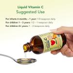 CHILDLIFE ESSENTIALS Liquid Vitamin C - Pure Vitamin C Liquid Supplement for Kids, Immune System Support, Natural Orange Flavor, 4 Fl Oz (Pack of 2)