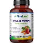 FineLand Multi-Vimin Daily Complete | 22 Vitamins, 42 Fruits, Veggies & Herbs Blend | Immune & Digestive Support with Enzymes, Probiotics & Full Spectrum Minerals | 60 Vegan Capsules