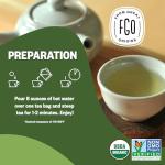 FGO Organic Japanese Matcha + Green Tea, 100 Count, Eco-Conscious Tea Bags, Resealable Bag, Packaging May Vary (Pack of 1)