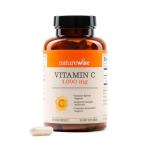 NatureWise Vitamin C 1000mg Capsules - Extra Strength Vegan Vitamin C for Daily Antioxidant & Immune Support - Non-GMO, USA Manufactured - 120 Capsules[120-Day Supply]