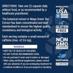 Life Extension Decaffeinated Mega Green Tea Extract – Polyphenol-Rich, Cell Health, Heart Health, Brain Health, Antioxidant Protection – Non-GMO, Gluten-Free, Vegetarian – 100 Capsules