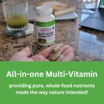 Paradise Herbs Earth's Blend Once Daily Multivitamin for Men, No Iron, 48 Organic Superfoods, Probiotics, Antioxidants, Vitamins A, B12, C, D, K2,120 Count