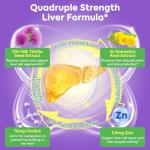 Surebounty 4-in-1 Milk Thistle Complex, 9000 mg Strength, 30X Concentrated Seed Extract, with Dandelion, Choline, Zinc, Fatty Liver Supplements, Liver Support, Non-GMO, 90 Veggie Caps, 3 Month Supply