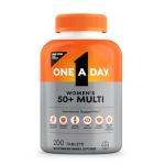 One A Day Women’s 50+ Multivitamins Tablet, Multivitamin for Women with Vitamin A, C, D, E and Zinc for Immune Health Support*, Calcium & more, 200 Count