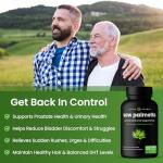 NutraChamps Saw Palmetto Supplement for Prostate Health [Extra Strength] 600mg Complex with Extract, Berry Powder & Herbs - Supports Healthy Urination Frequency, 120 Capsules