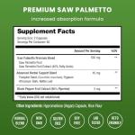 NutraChamps Saw Palmetto Supplement for Prostate Health [Extra Strength] 600mg Complex with Extract, Berry Powder & Herbs - Supports Healthy Urination Frequency, 120 Capsules