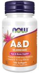 NOW Supplements, Vitamin A & D 10,000/400 IU, Eye Health*, Essential Nutrition, 100 Softgels