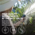 Bronson Vitamin D3 10,000iu (250mcg) 1 Year Supply for Healthy Muscle Function and Immune Support, Non-GMO, 360 Tablets