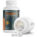 Bronson Vitamin D3 10,000iu (250mcg) 1 Year Supply for Healthy Muscle Function and Immune Support, Non-GMO, 360 Tablets