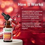 PlocoXe Vitamin B Complex | B12 B6 B1 B3 B9, Essential Vitamin Liquid Drops for Immune & Energy Metabolism, Brain & Heart Support, Raspberry Flavor 2fl oz