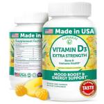Lunakai USA Made Vitamin D3 Gummies 2000 IU - Non-GMO, Gluten-Free Vitamin D Gummies for Women & Men - Bone, Immune & Energy Support, 60ct