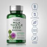 Piping Rock Milk Thistle Supplement | 3000mg | 200 Capsules | Concentrated Herbal Extract | Non-GMO, Gluten Free