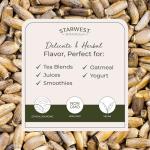 Starwest Botanicals Organic Milk Thistle Seed Whole - Loose Leaf Milk Thistle for Tea & Cooking, Mix in Juice, Add to Smoothies, Oatmeal, & Yogurt, Certified Kosher, Non-GMO - Bulk 1 lb Bag