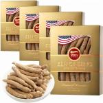 4 Boxes of American Wisconsin Ginseng - Small Long Root - Premium Quality Panax Ginseng. Boosts Body Immunity, Energy for Men & Women (16oz)