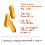 Qunol Turmeric Curcumin with Black Pepper, 2250mg Turmeric Extract with 95% Curcuminoids, Extra Strength Turmeric Supplement, Enhanced Absorption, Joint Support Supplement, 150 Vegetarian Capsules