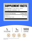 BulkSupplements.com Ascorbic Acid Powder - Vitamin C Supplement, for Immune Support - Ascorbic Acid Food Grade, Gluten Free, 1g per Serving, 1kg (2.2 lbs) (Pack of 1)